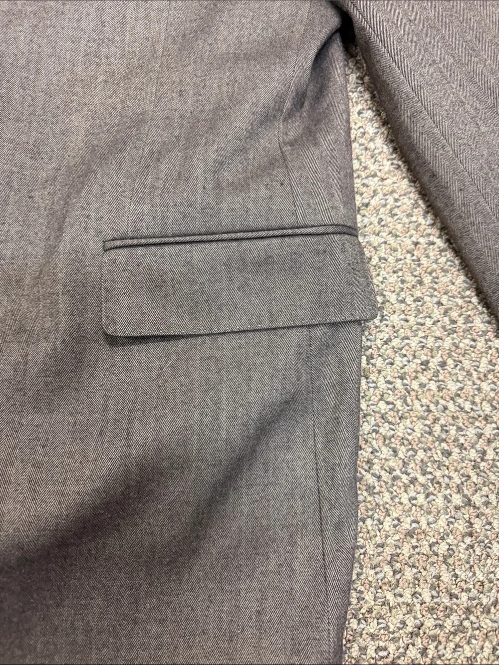 Banana Republic Tailored Fit Blazer 42R Brown Twill Textured Sport Coat